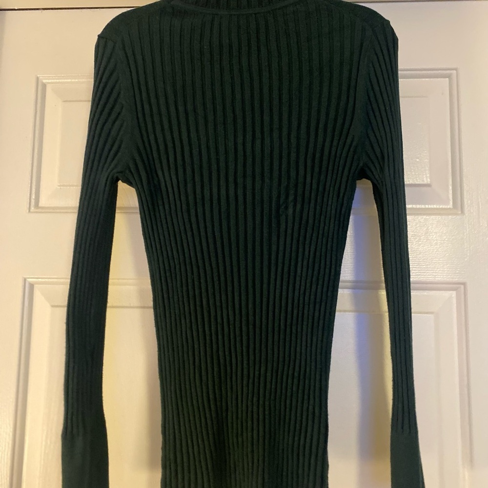 Loft Green Ribbed Sweater